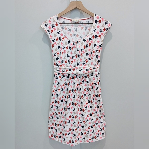 Boden Margot Bird Print Jersey Dress - Picture 4 of 10